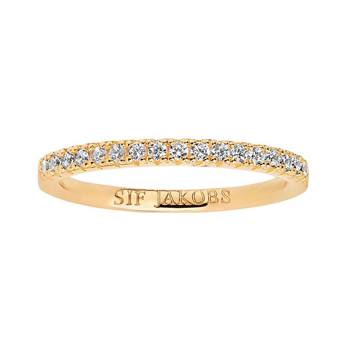 Bague Sif Jakobs ELLERA argent plaqué or_x000D_
T54