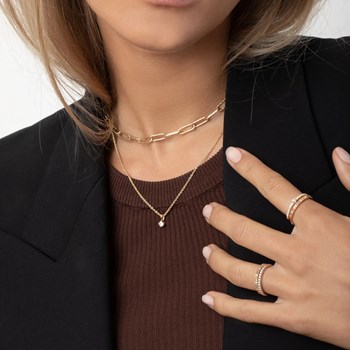 Bague Sif Jakobs ELLERA argent plaqué or
T54
