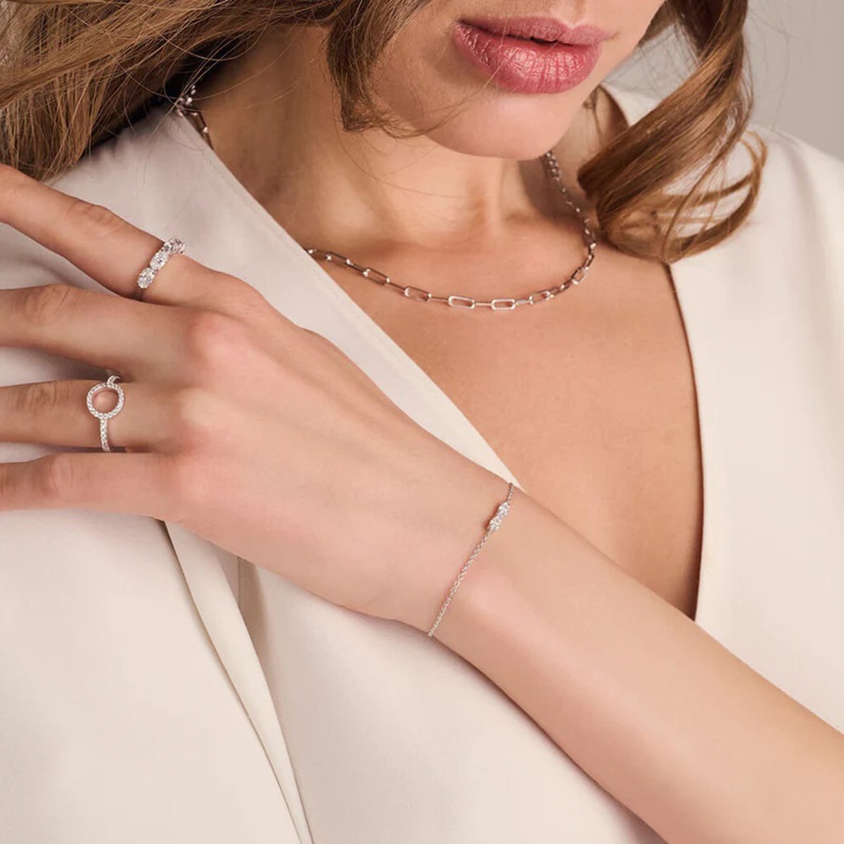 Bracelet Sif Jakobs ELLERA OVALE_x000D_
argent - vue 2