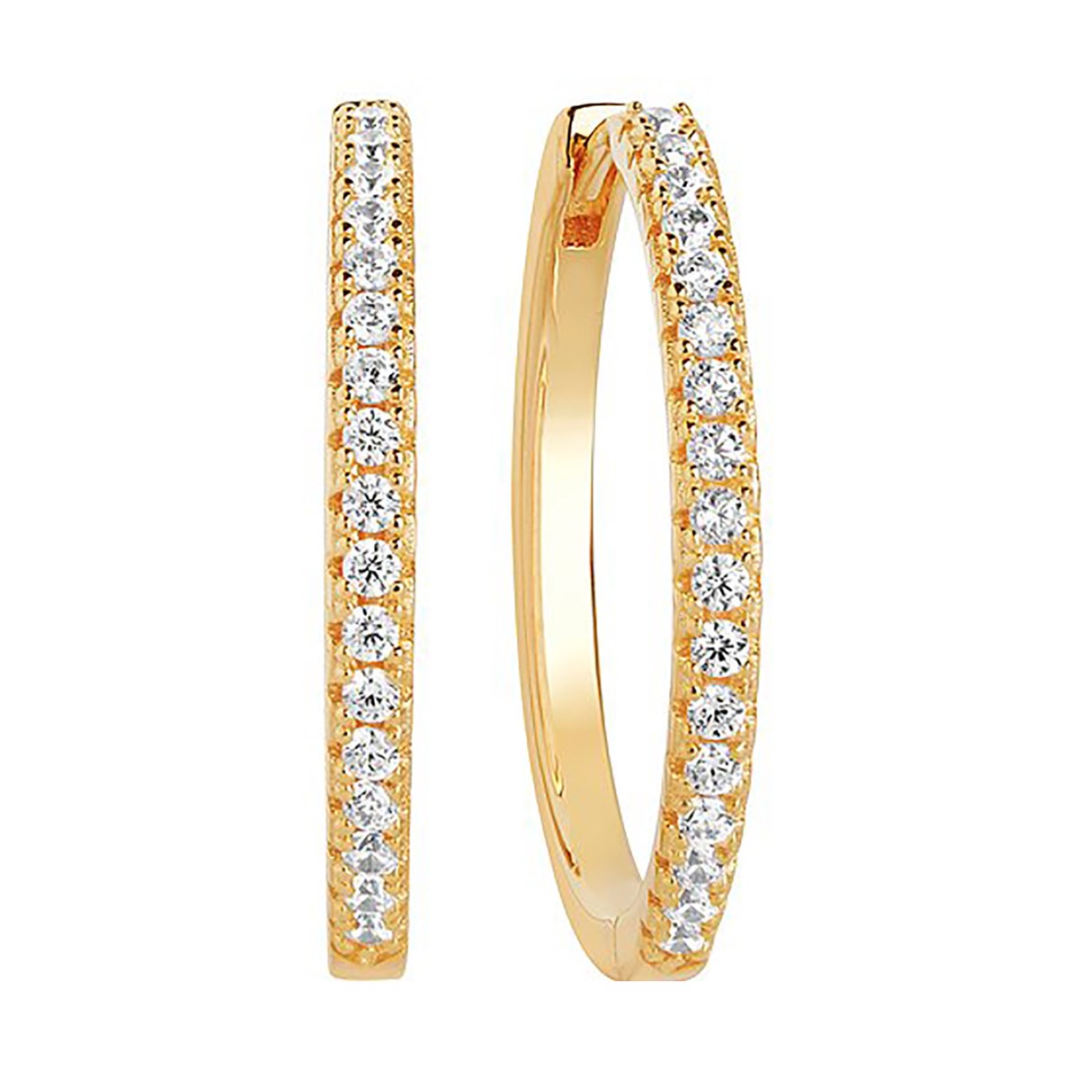 Créoles Sif Jakobs Ellera grand modèle_x000D_
argent sterling 925 plaqué or jaune 18k