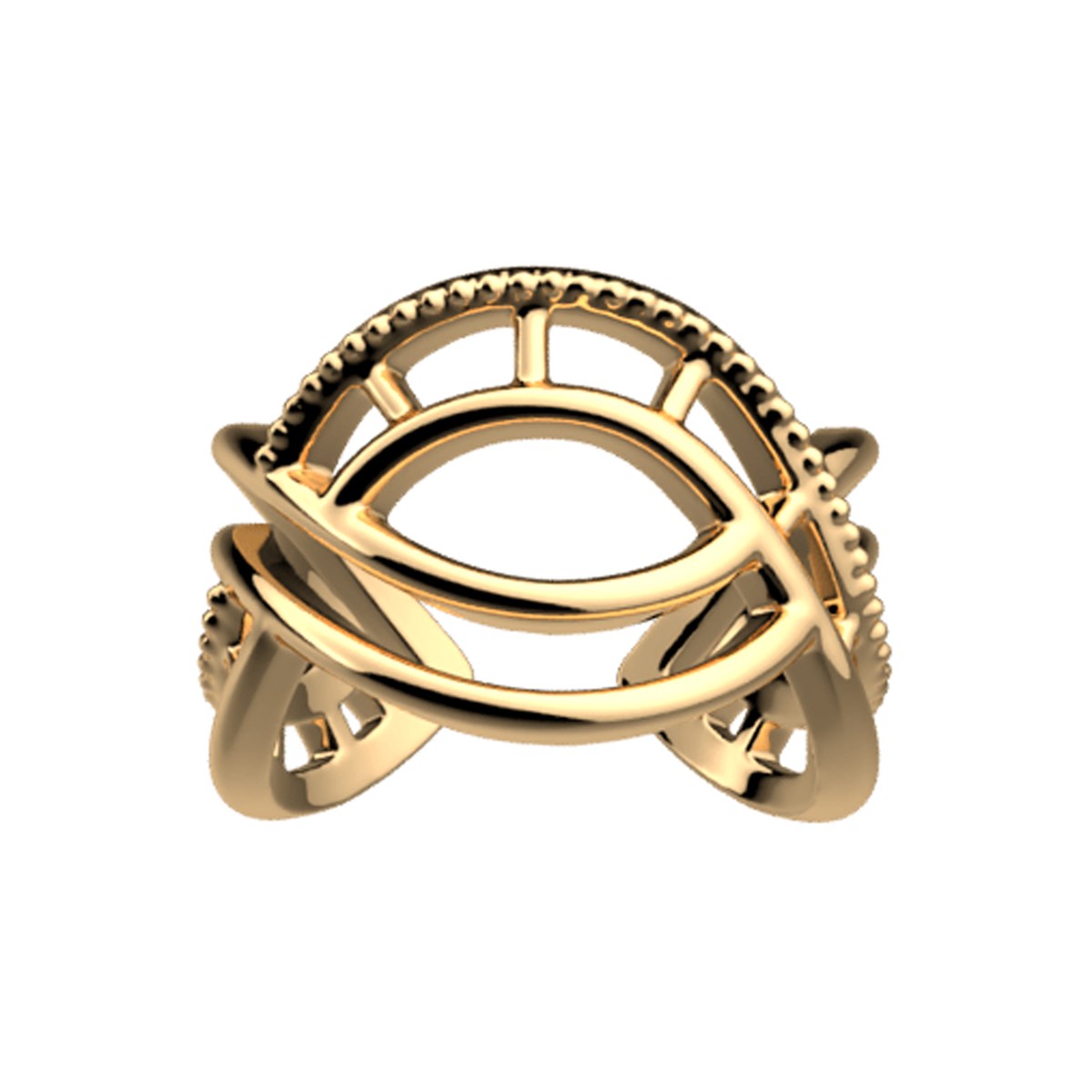 Bague Les Georgettes Divine dorée
T 56 - vue 2