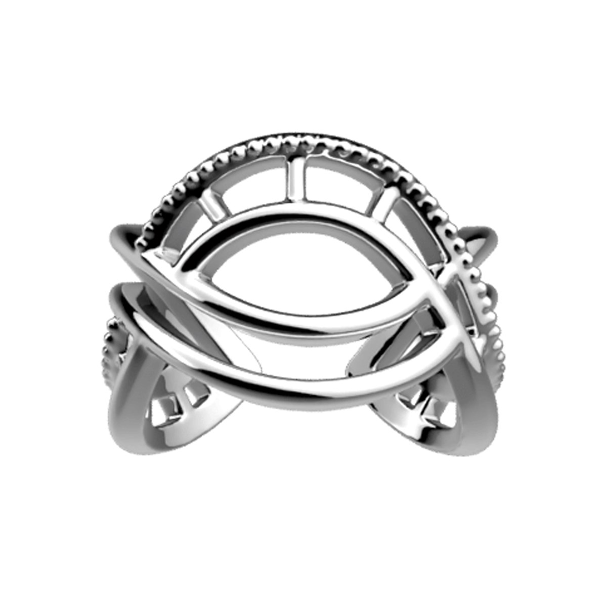 Bague Les Georgette Divine argentée - vue 2