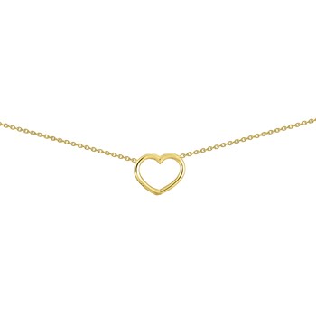 Collier Brillaxis coeur or jaune 18k