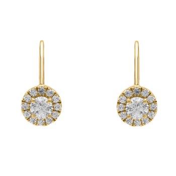 Boucles d'oreilles dormeuse Brillaxis
Oxydes de zirconium et or jaune 18k