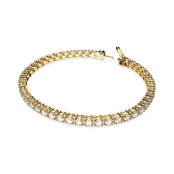 Bracelet Swarovski Matrix Tennis doré L