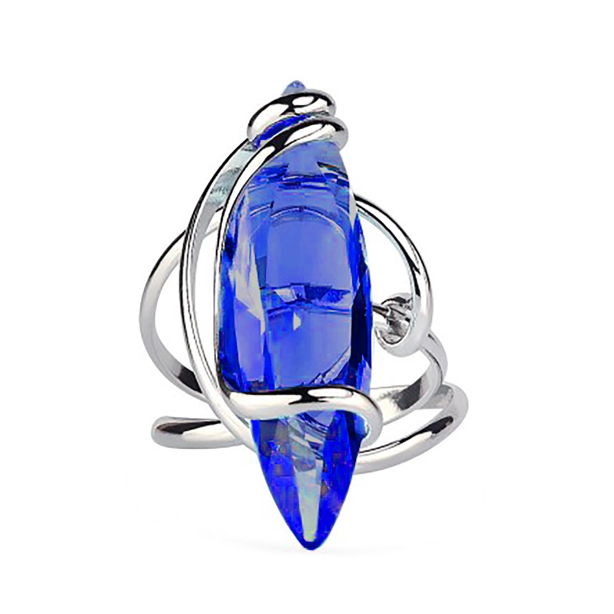 Bague Andrea Marazzini Divina navette Sapphire - vue 2