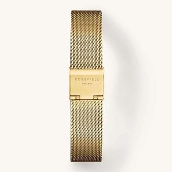 Montre femme Rosefield Pearl Edit émeraude
maille milanaise dorée