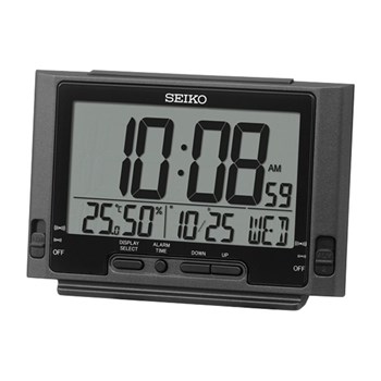 Réveil Seiko affichage digital noir