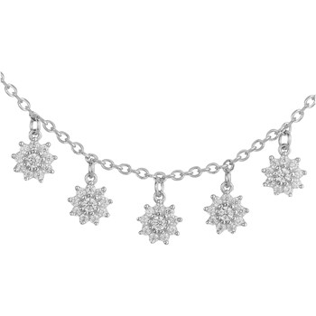 Collier multi-motifs en Argent avec oxyde de zirconium blanc