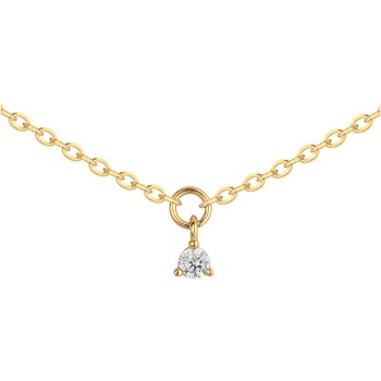 Collier multi-motifs en Plaqué Or avec oxyde de zirconium blanc