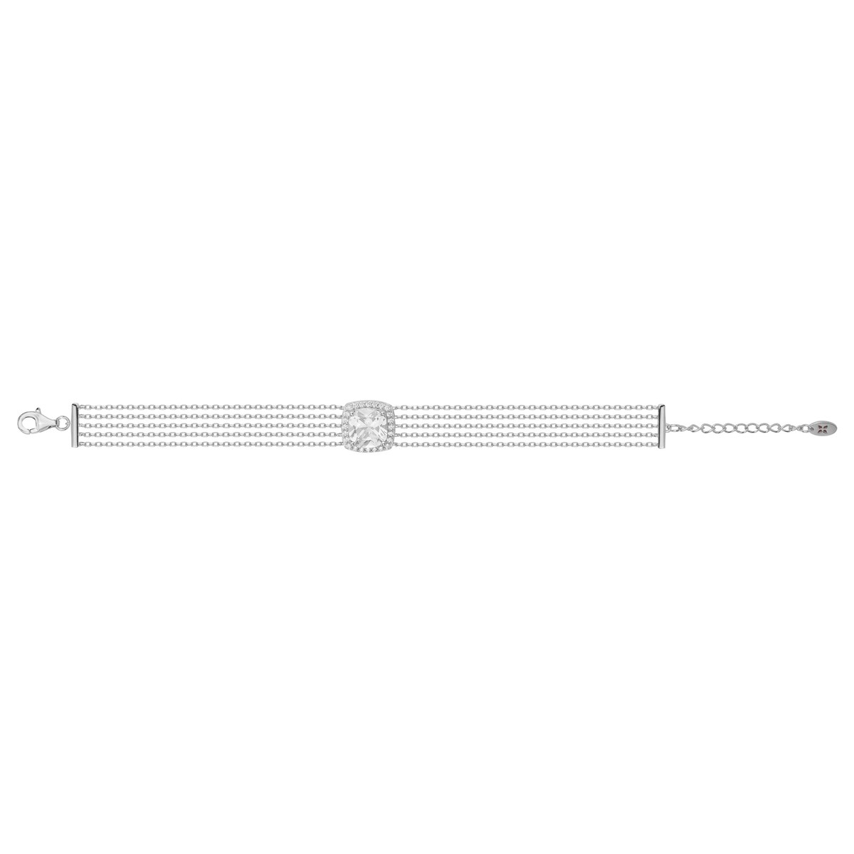 Bracelet Margaret en Argent avec oxyde de zirconium blanc
