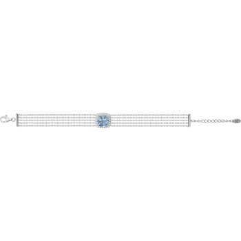 Bracelet Margaret en Argent avec oxyde de zirconium bleu topaze