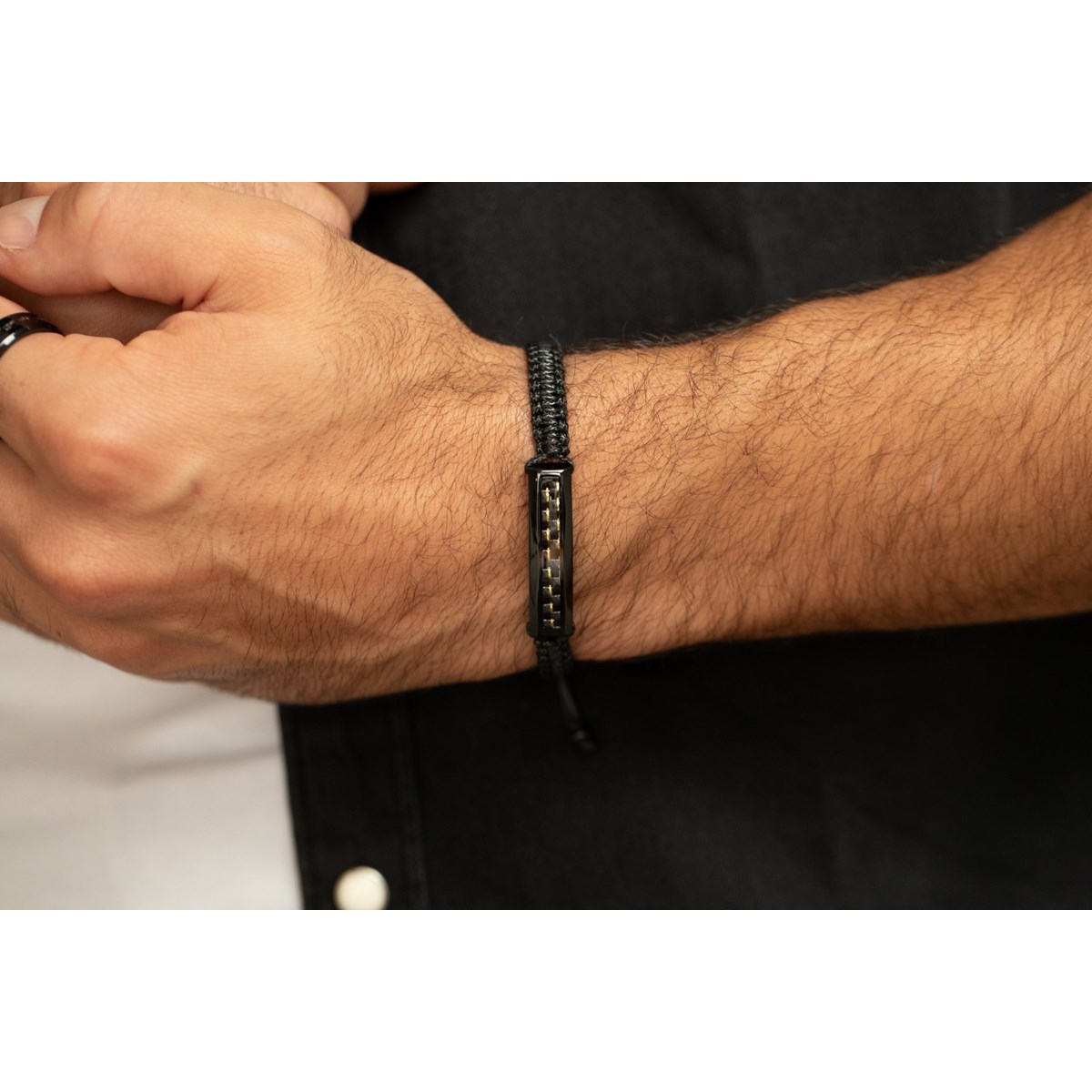 Bracelet souple sur cordon Léon en Acier 316L - vue 2
