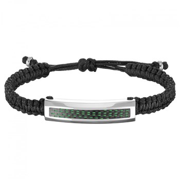 Bracelet souple sur cordon Léon en Acier 316L