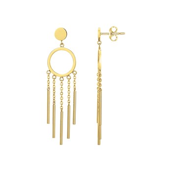 Boucles d'oreilles pendantes Adriana en PVD