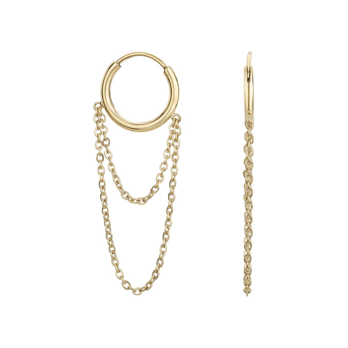 Boucles d'oreilles pendantes Lola en PVD