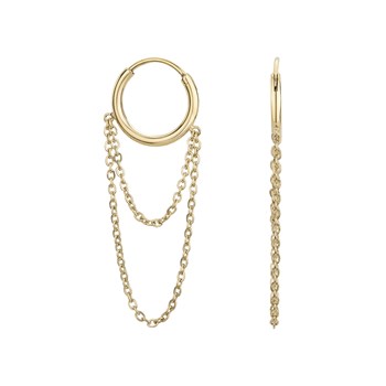 Boucles d'oreilles pendantes Lola en PVD