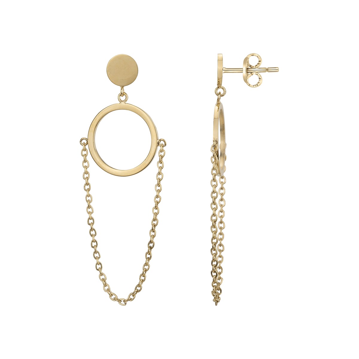 Boucles d'oreilles pendantes Lolita en PVD