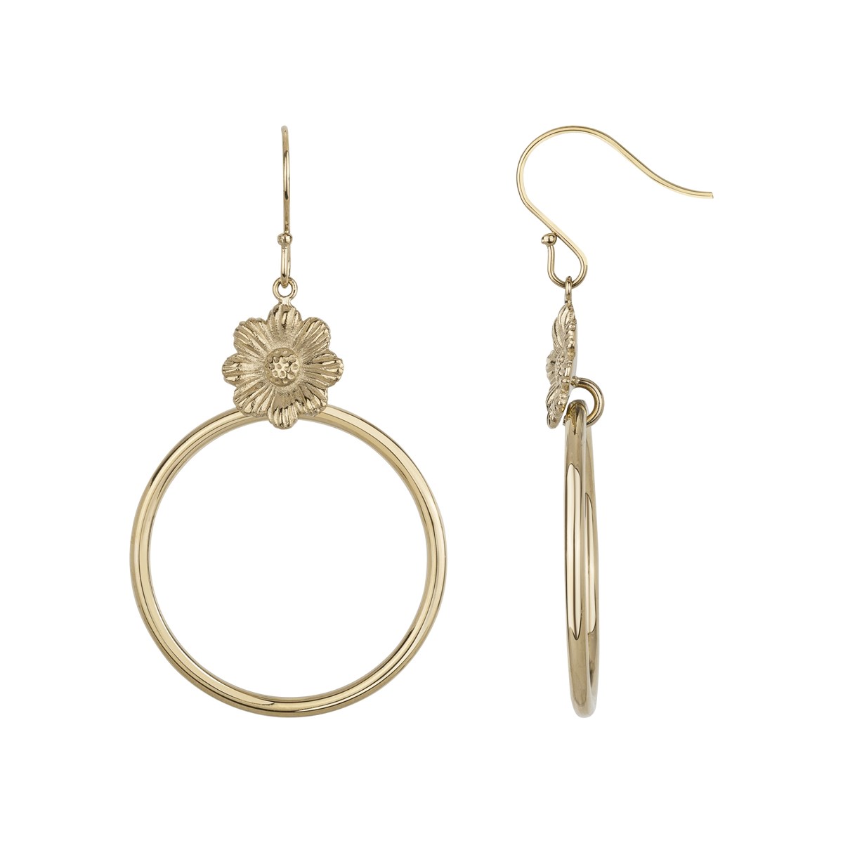 Boucles d'oreilles pendantes Aline en PVD