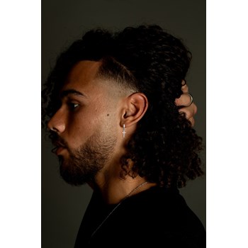 Tony hoop earrings in 316L steel