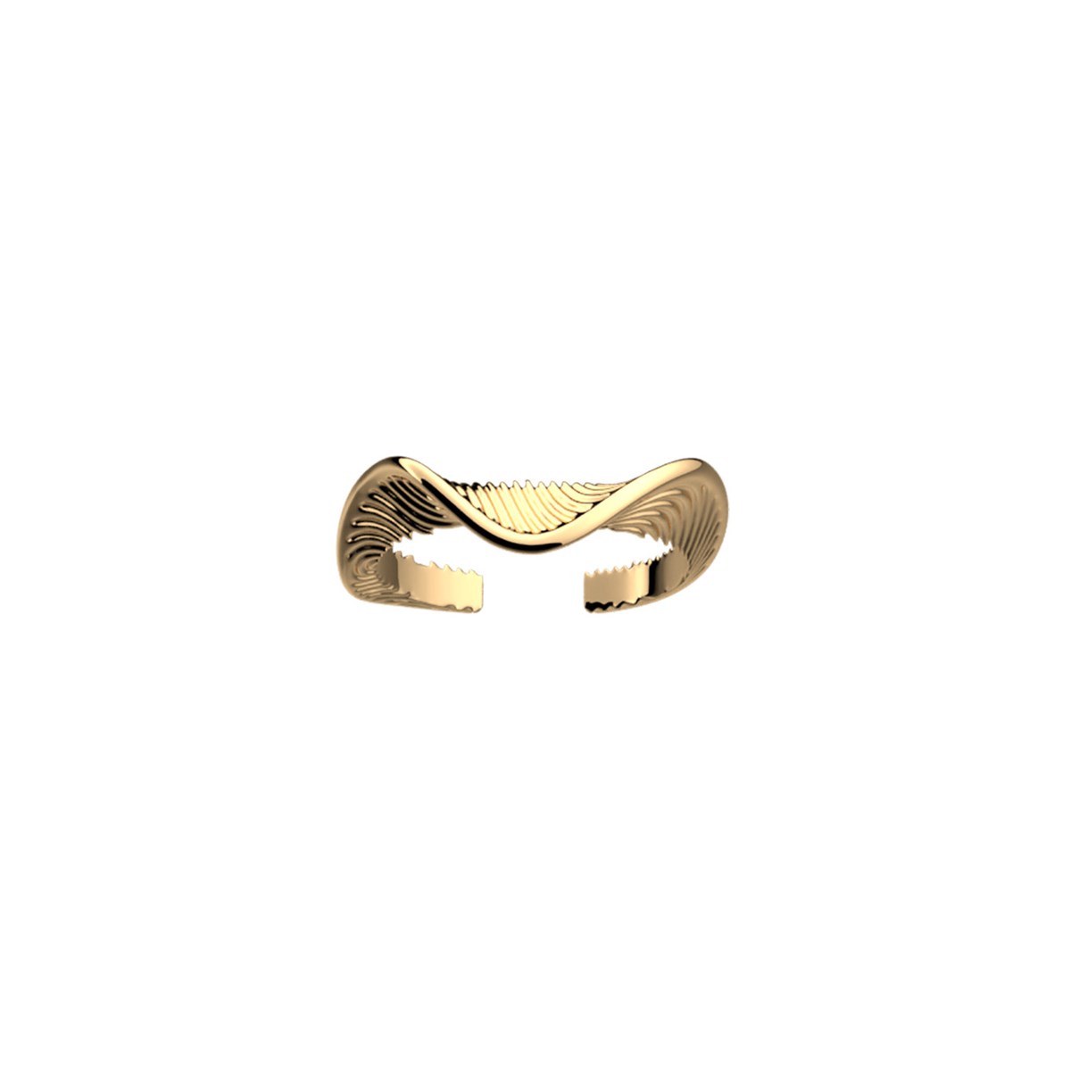 Bague Les Cadettes Groovy dorée