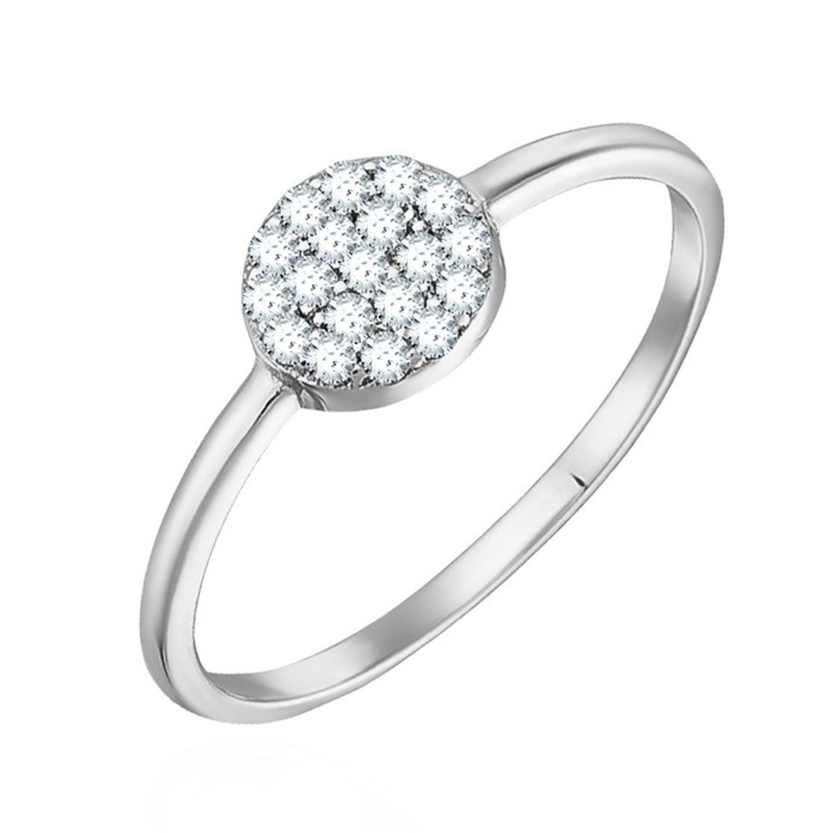 Bague Agatha Cristal argent T54 - vue 4
