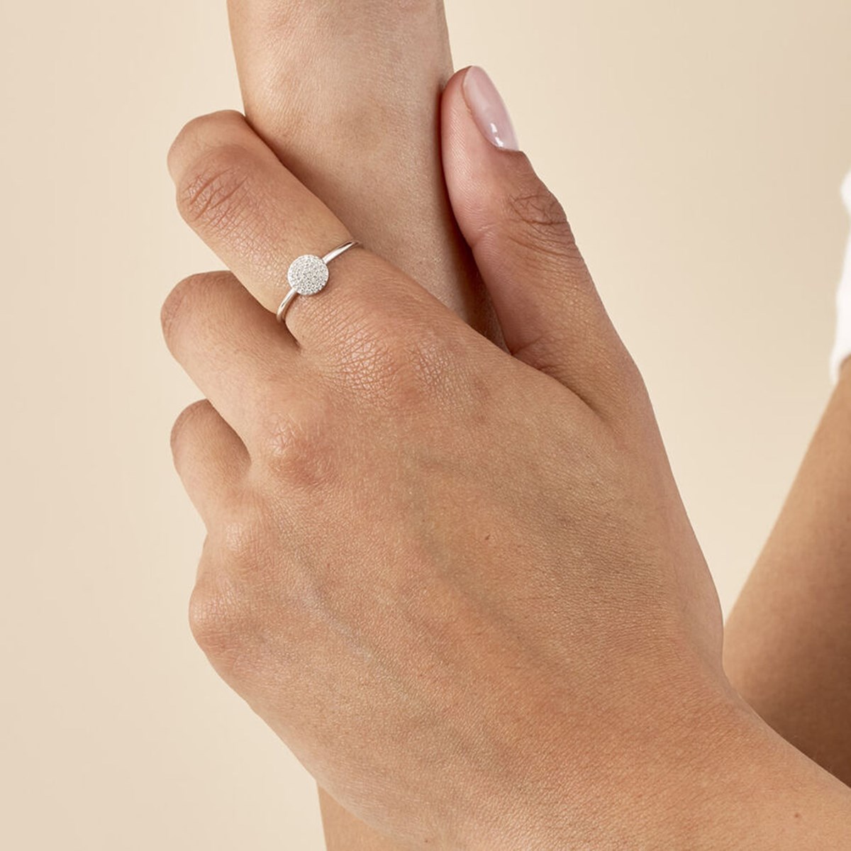 Bague Agatha Cristal argent T54 - vue 5