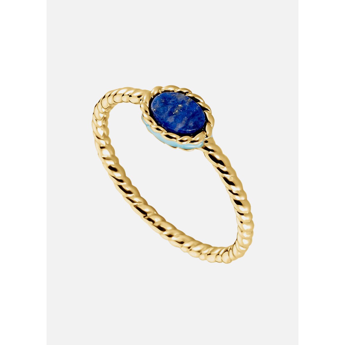 Bague Agatha Atma laiton lapis lazuli - vue 4
