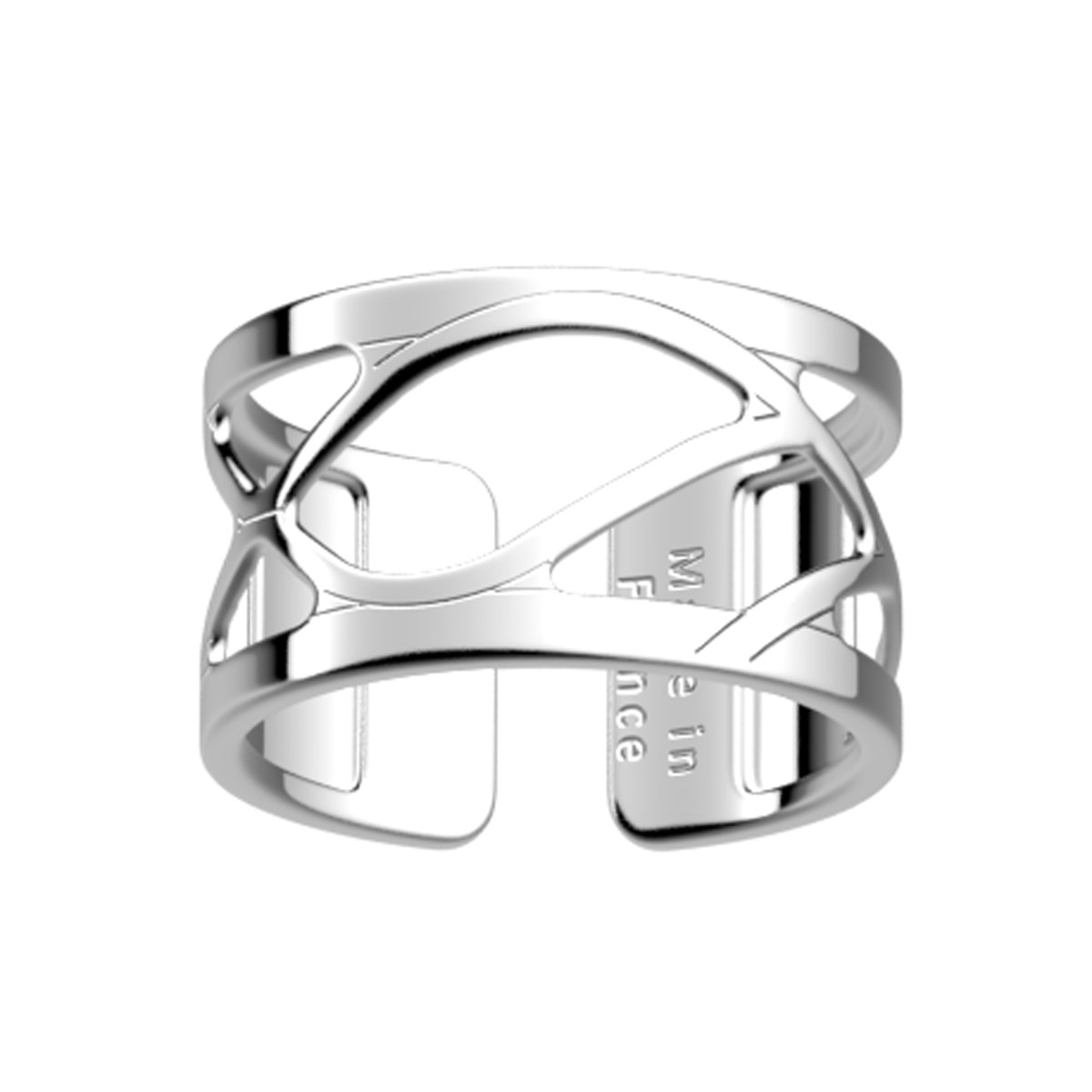 Bague Les Georgettes Wavy argentée 12mm - vue 2