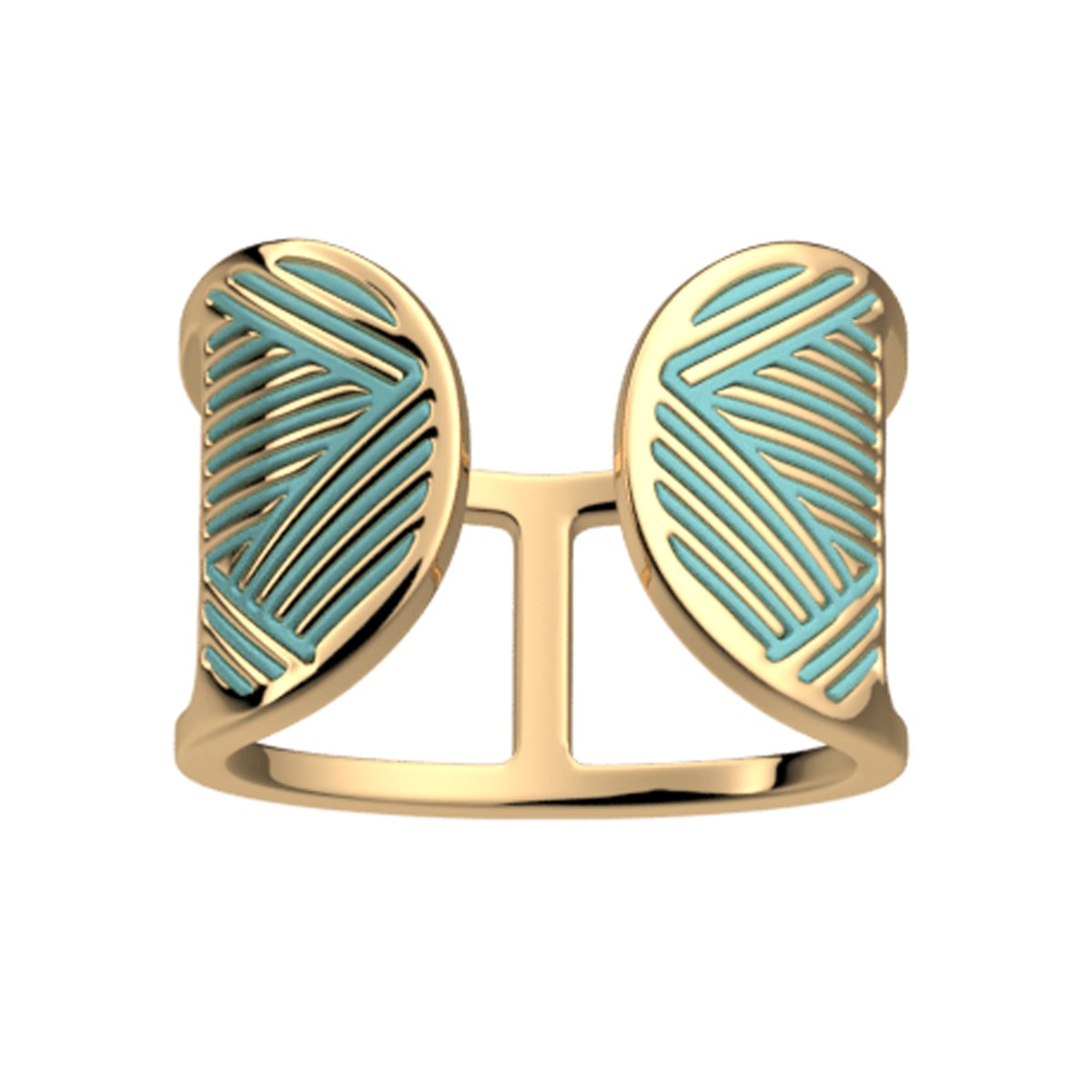 Bague Les Cadettes Ruban laque vert d'eau - vue 2