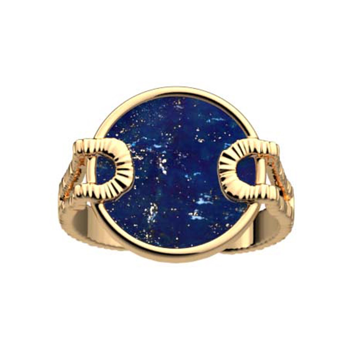 Bague Les Cadettes Nomade dorée lapis lazuli