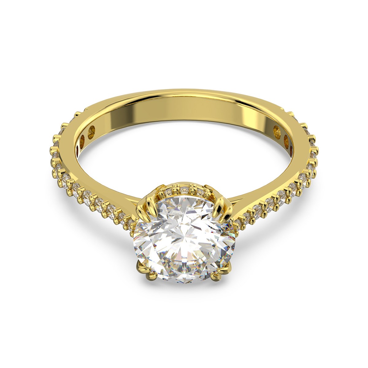 Bague Swarovski Stilla dorée 52