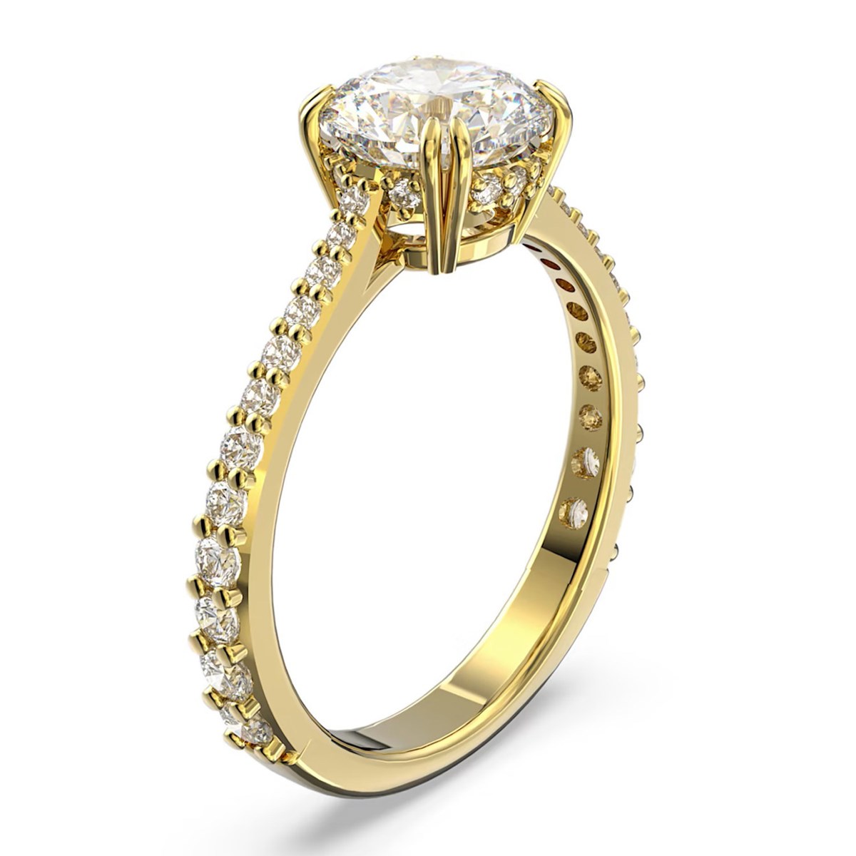 Bague Swarovski Stilla dorée 52 - vue 3
