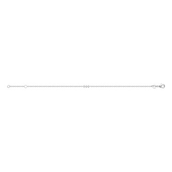 Bracelet Brillaxis argent rhodié trois oxydes
18 cm