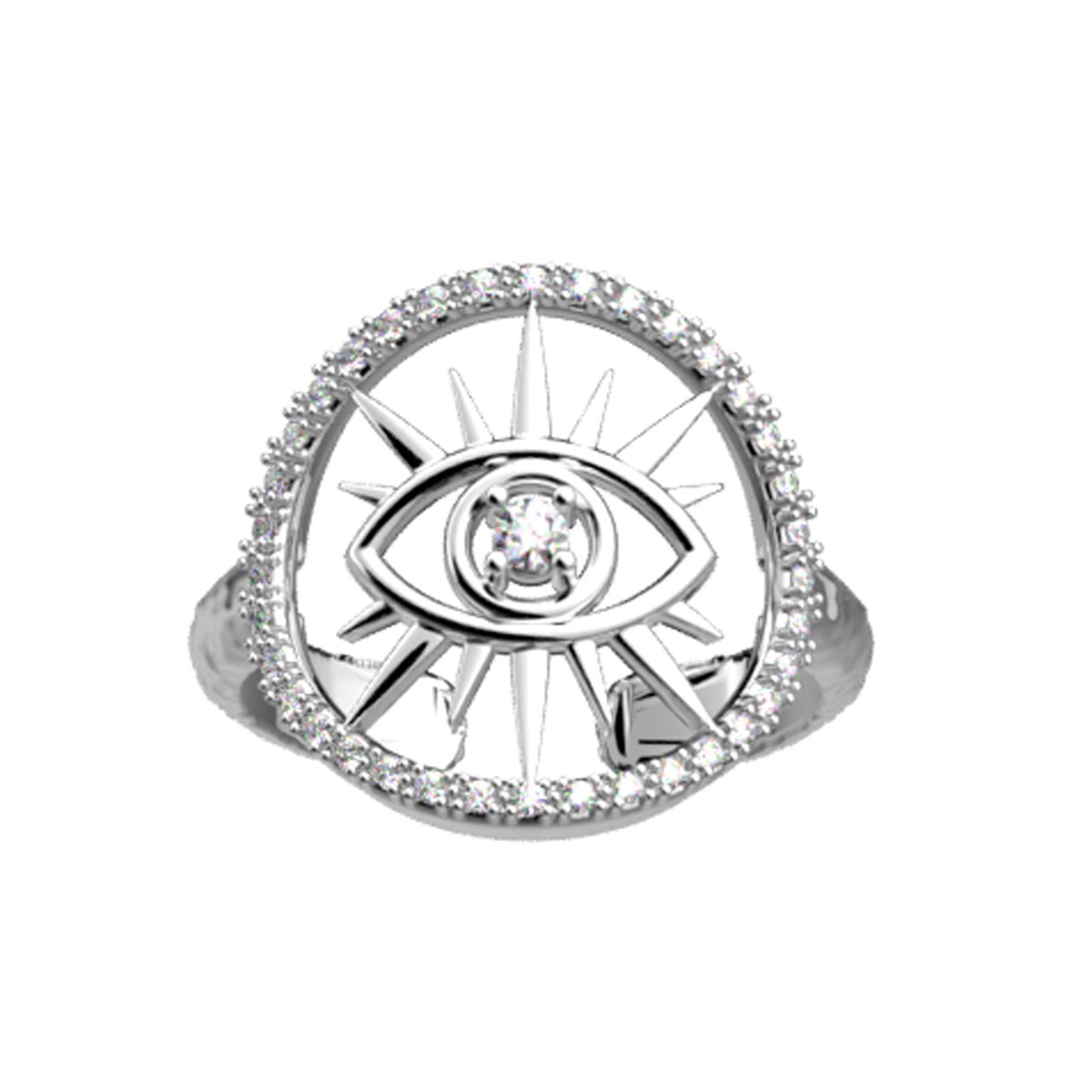 Bague Les Georgettes Oeil argenté
16mm - vue 2