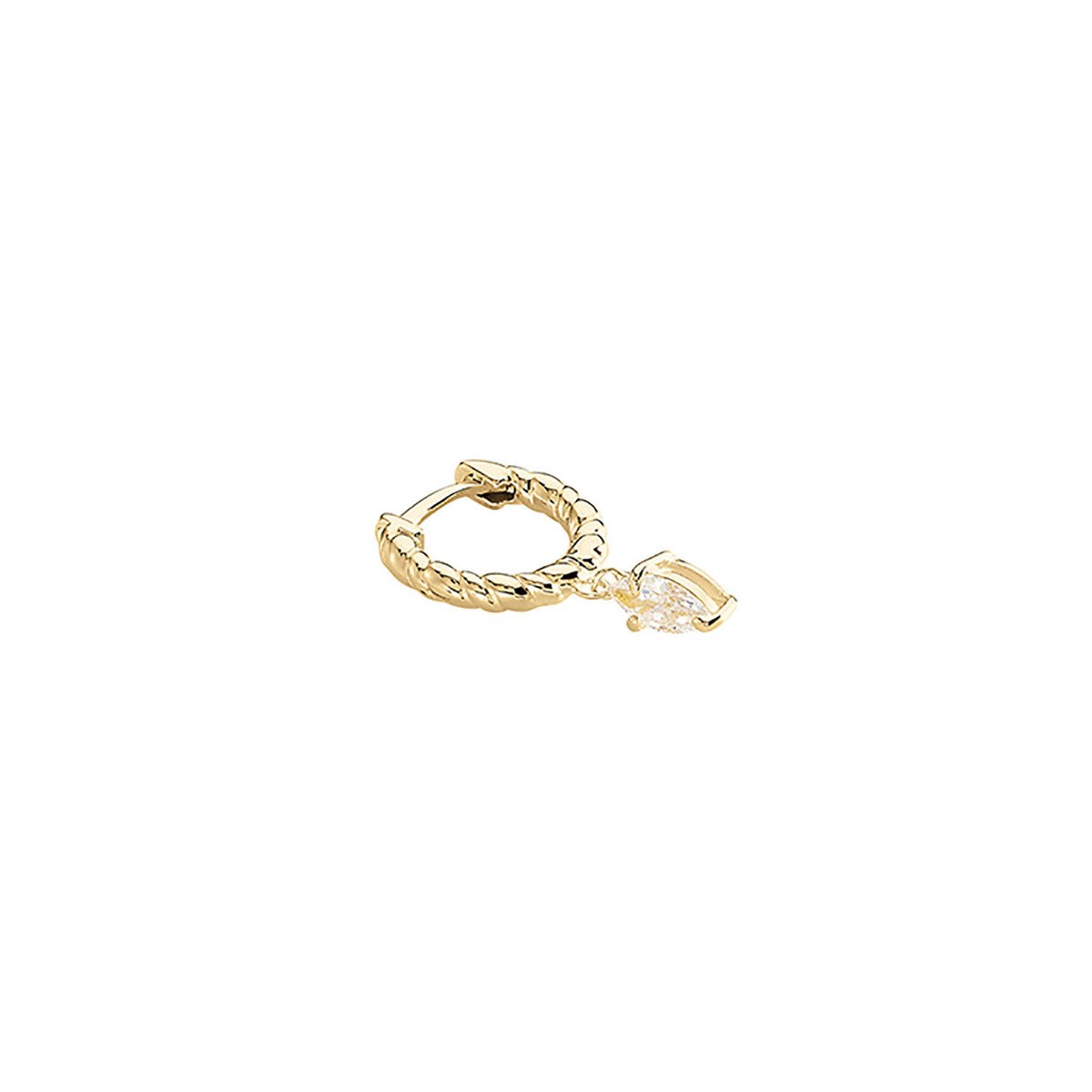 Piercing créole Agatha Mamba doré oxyde