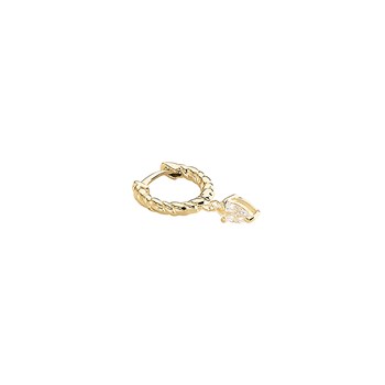 Piercing créole Agatha Mamba doré oxyde