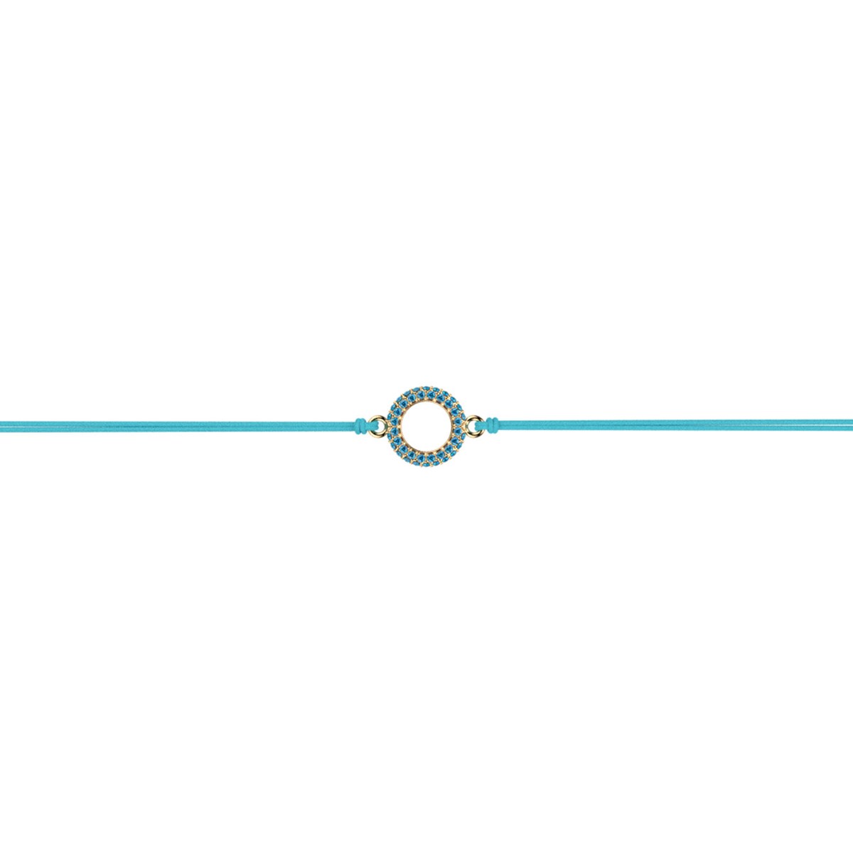 Bracelet Les Cadettes Chica cordon bleu oxydes