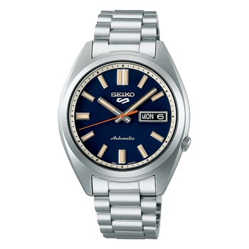 Montre Seiko Sport 5 automatique
fond bleu bracelet acier