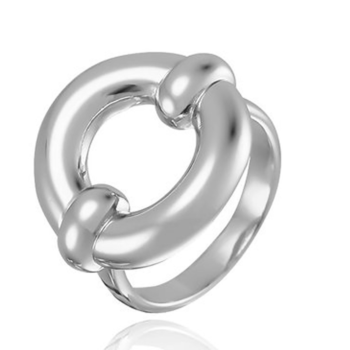 Bague Agatha argent anneau large Ines - vue 4