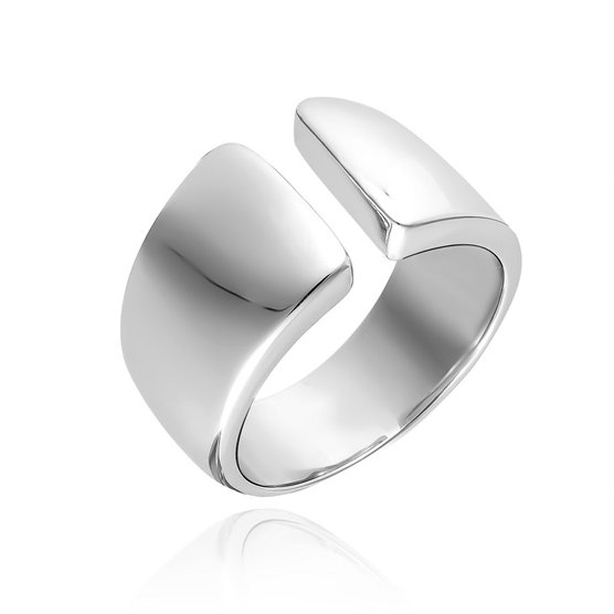 Bague Agatha large ouverte argent Aperta - vue 4