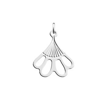 Pendentif Les Georgettes bleuet argenté 16mm