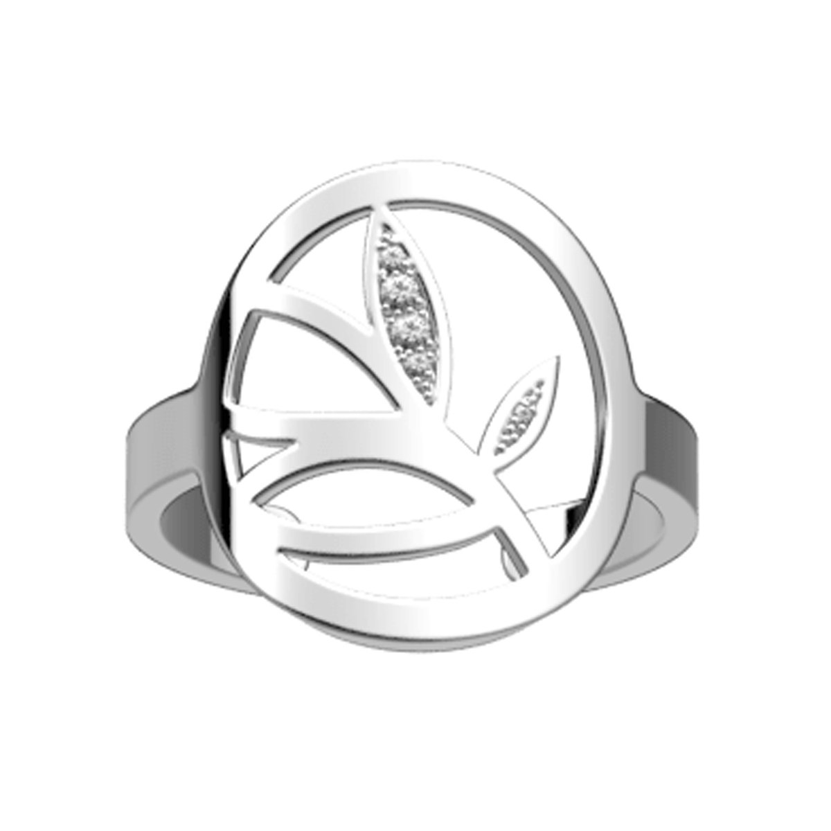 Bague Les Georgettes Arbre De Vie Ronde 16 mm
Finition argentée