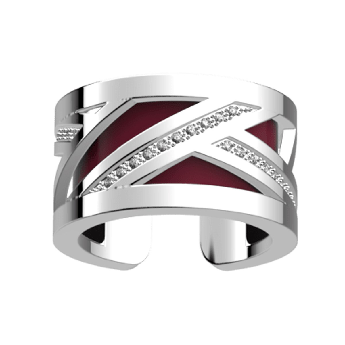 Bague Les Georgettes Les Précieuses Ruban argentée
12mm - vue 2