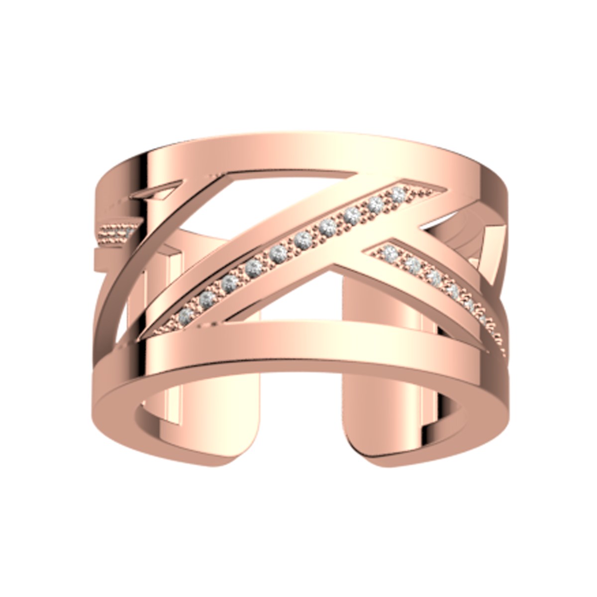 Bague Les Georgettes Les Précieuses Ruban rosée 12mm - vue 2