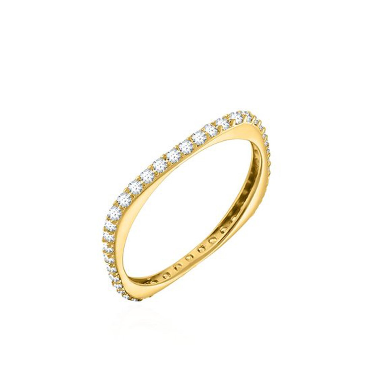 Bague Agatha fine Carre Doré - vue 4