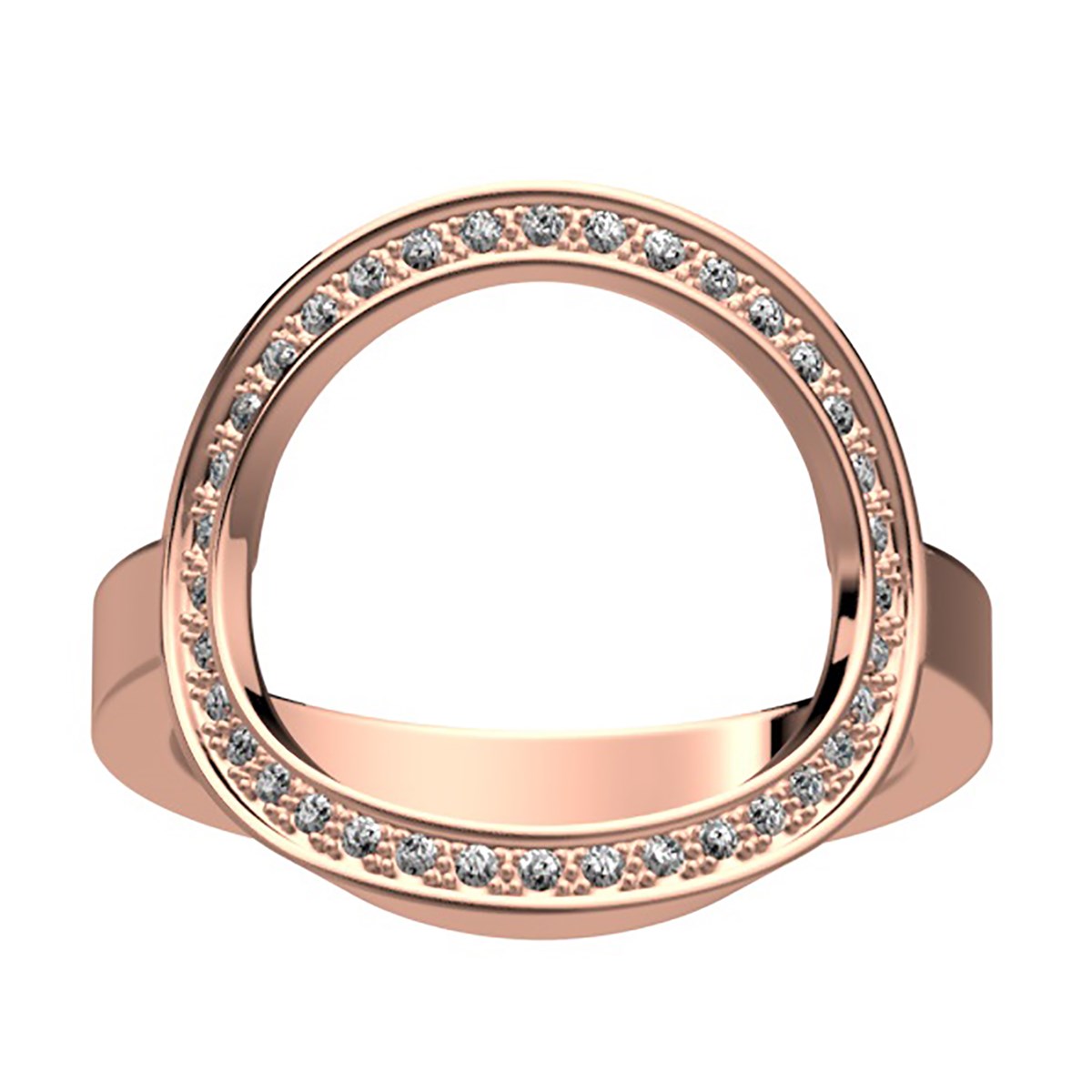 Bague Les Georgettes Pure dorée rose 16mm
collection Les Précieuses - vue 2