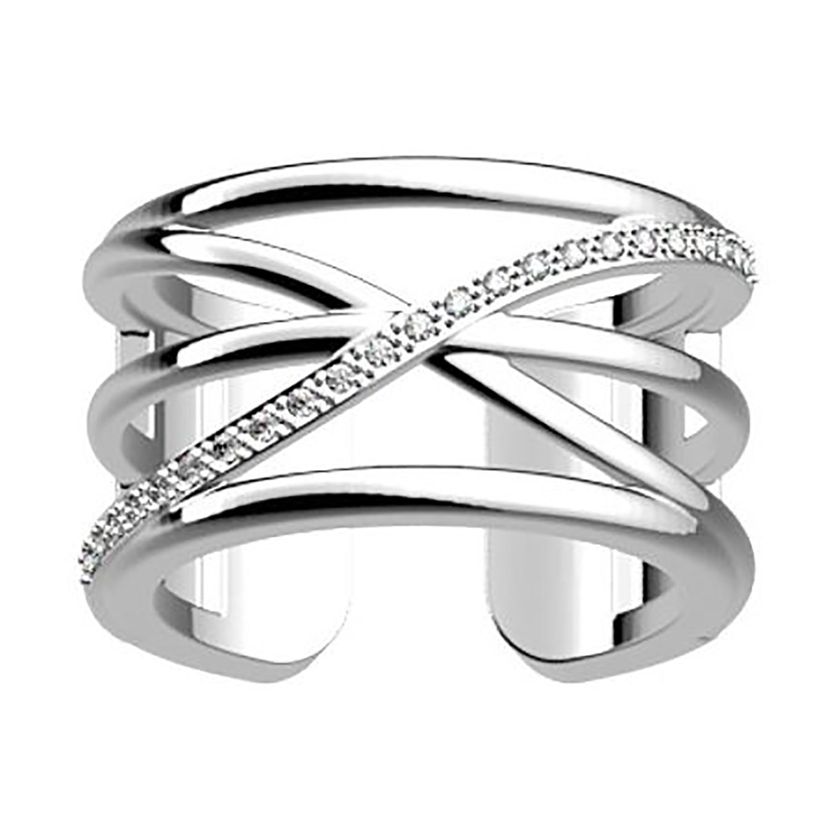 Bague Les Georgettes Louxor argentée 12mm
Collection Les Précieuses - vue 2