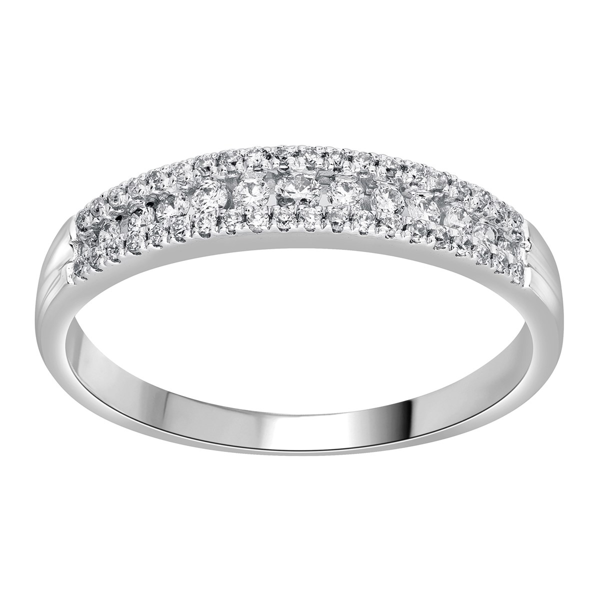 Alliance Brillaxis or blanc 18 carats diamants - vue 2