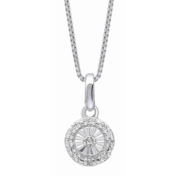 Diamanten collier in goud 375